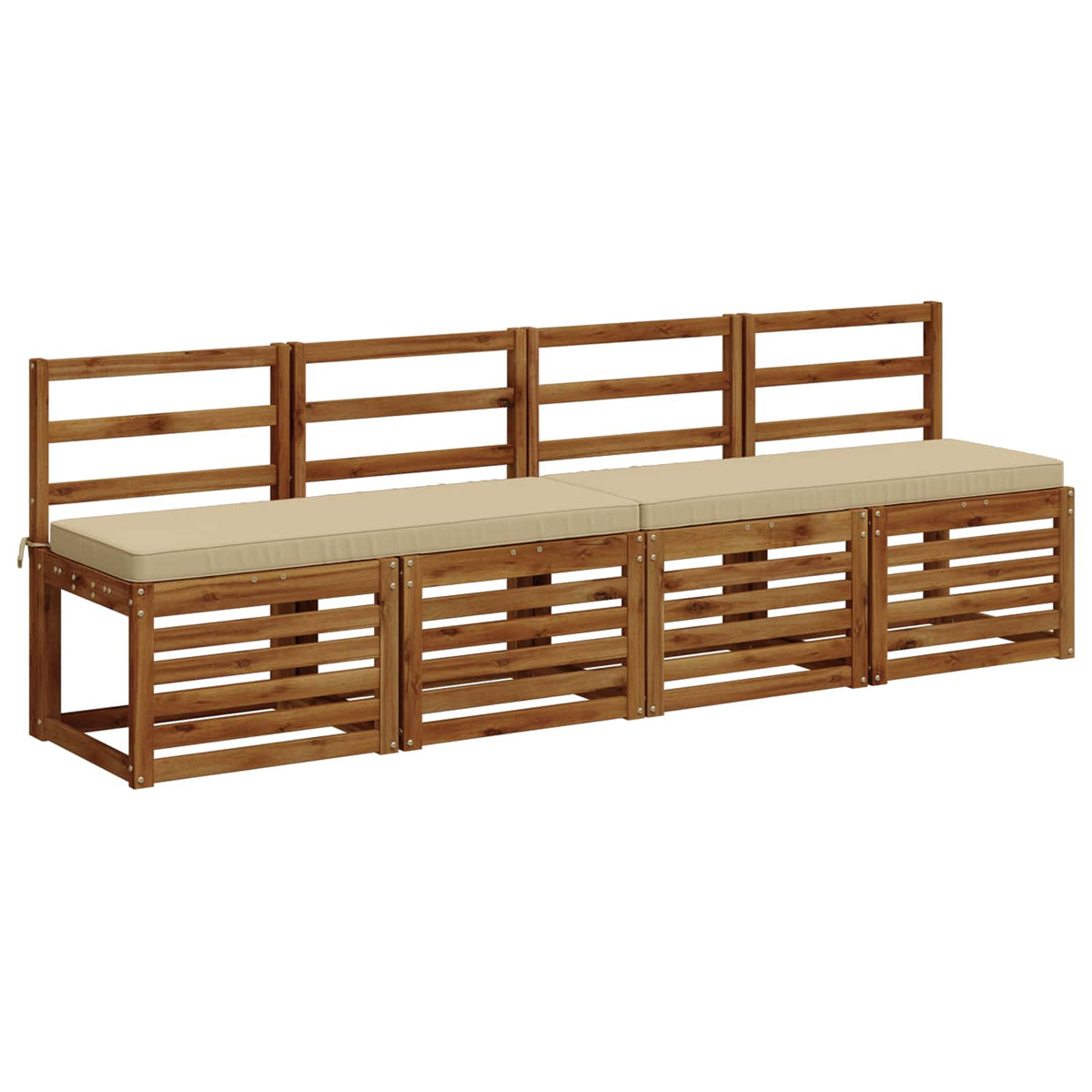 2-delige Bankkussens VUGHT 2 st 100% Polyester Beige