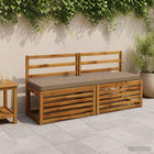 Bankkussen VUGHT 140x40x5 cm taupe polyester