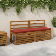 Bankkussen VUGHT 160x40x5 cm rood polyester