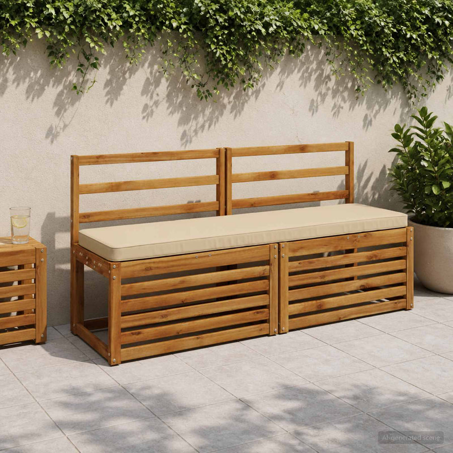 1-delig Bankkussen VUGHT 100% Polyester Beige 140 x 40 x 5 cm