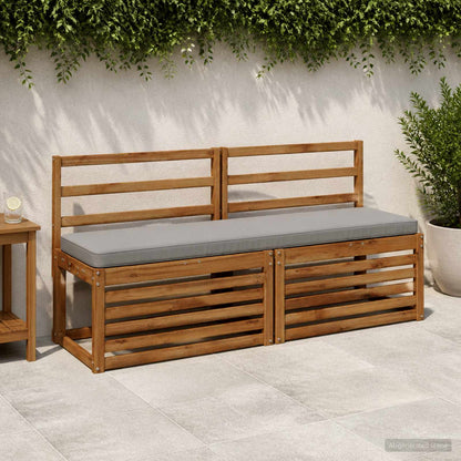 1-delig Bankkussen VUGHT 100% Polyester Grijs 140 x 40 x 5 cm