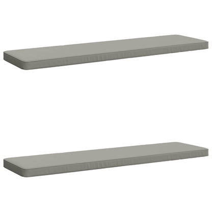 2-delige Bankkussens VUGHT 2 st 100% Polyester Grijs