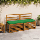Bankkussen groen polyester 140x40x5 cm