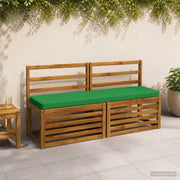 Bankkussen groen 160x40x5 cm polyester