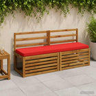 Bankkussen VUGHT 140x40x5 cm rood polyester