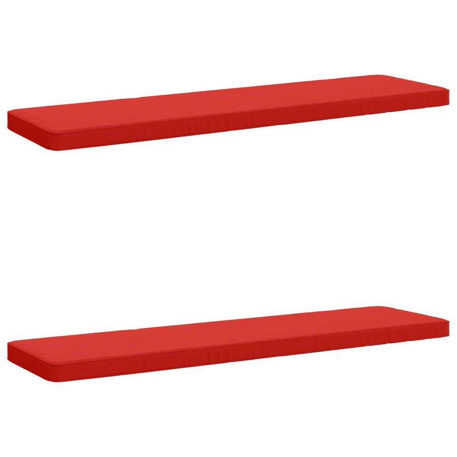2-delige Bankkussens VUGHT 2 st 100% Polyester Rood