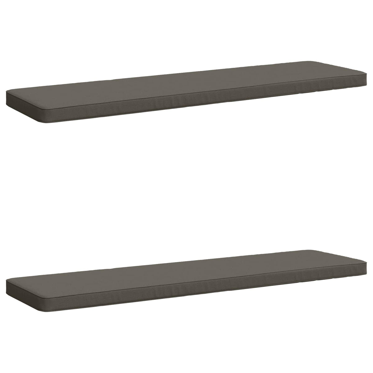 2-delige Bankkussens VUGHT 2 st 100% Polyester Grijs