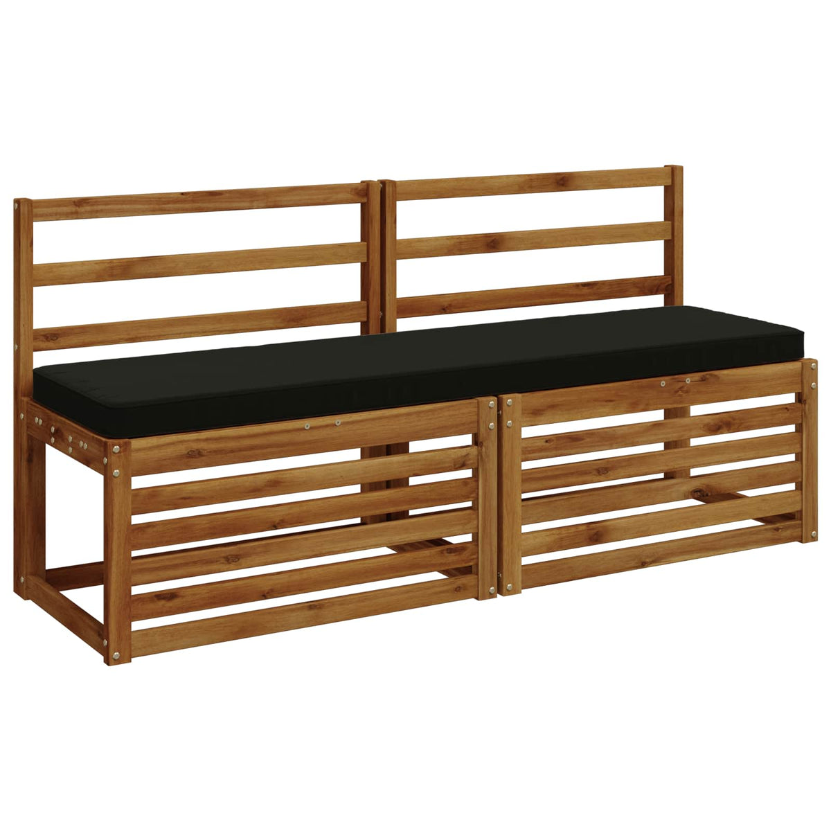1-delig Bankkussen VUGHT 100% Polyester Zwart 150 x 40 x 5 cm