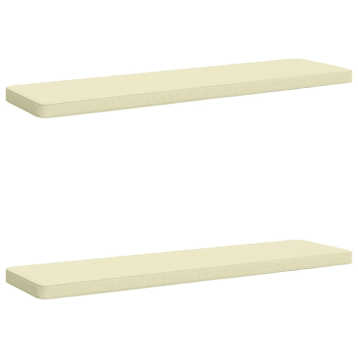 2-delige Bankkussens VUGHT 2 st 100% Polyester Crèmekleurig