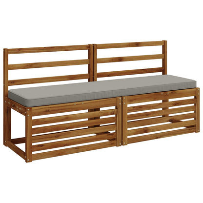 2-delige Bankkussens VUGHT 2 st 100% Polyester Grijs