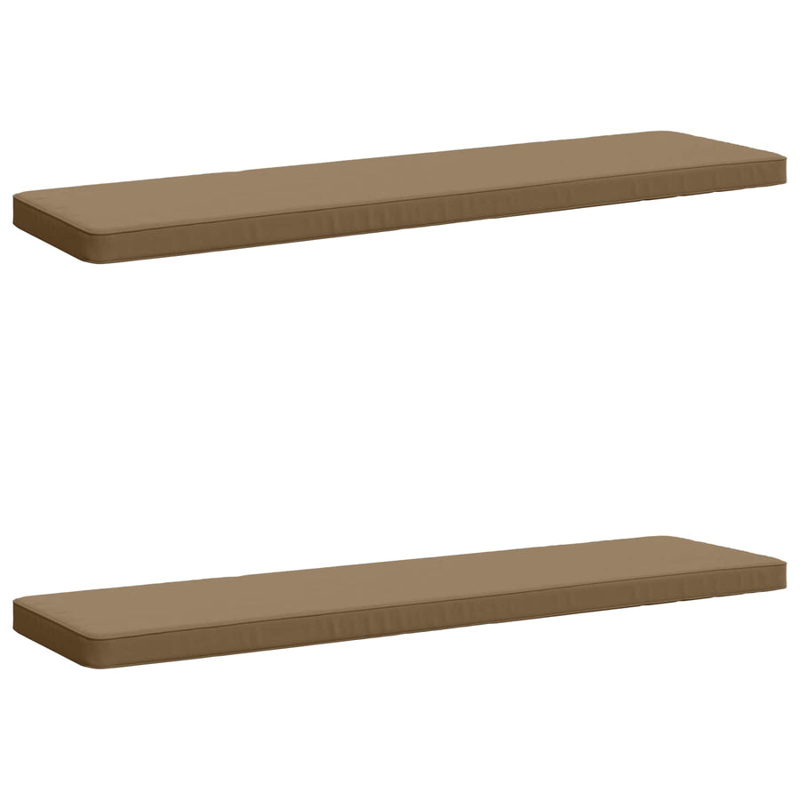 2-delige Bankkussens VUGHT 2 st 100% Polyester Taupe
