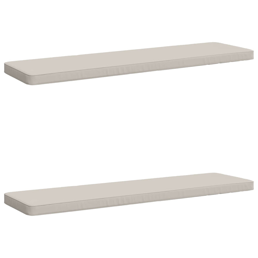 2-delige Bankkussens VUGHT 2 st 100% Polyester Wit