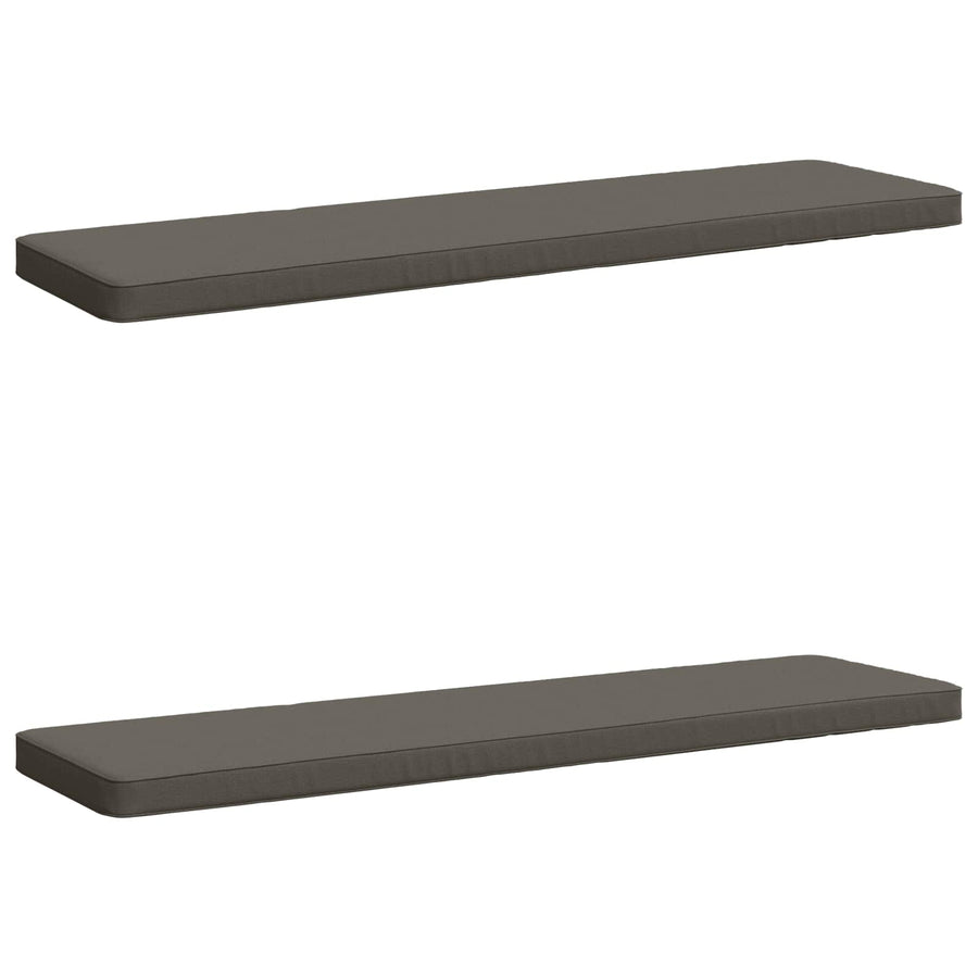 2-delige Bankkussens VUGHT 2 st 100% Polyester Grijs