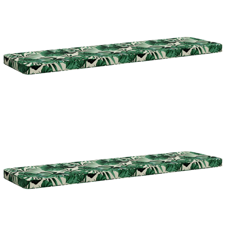 2-delige Bankkussens VUGHT 2 st 100% Polyester Bladpatroon