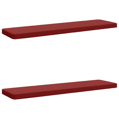 2-delige Bankkussens VUGHT 2 st 100% Polyester Wijnrood