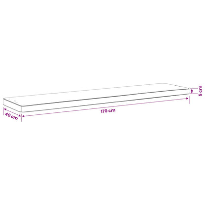1-delig Bankkussen VUGHT 100% Polyester Wit 170 x 40 x 5 cm
