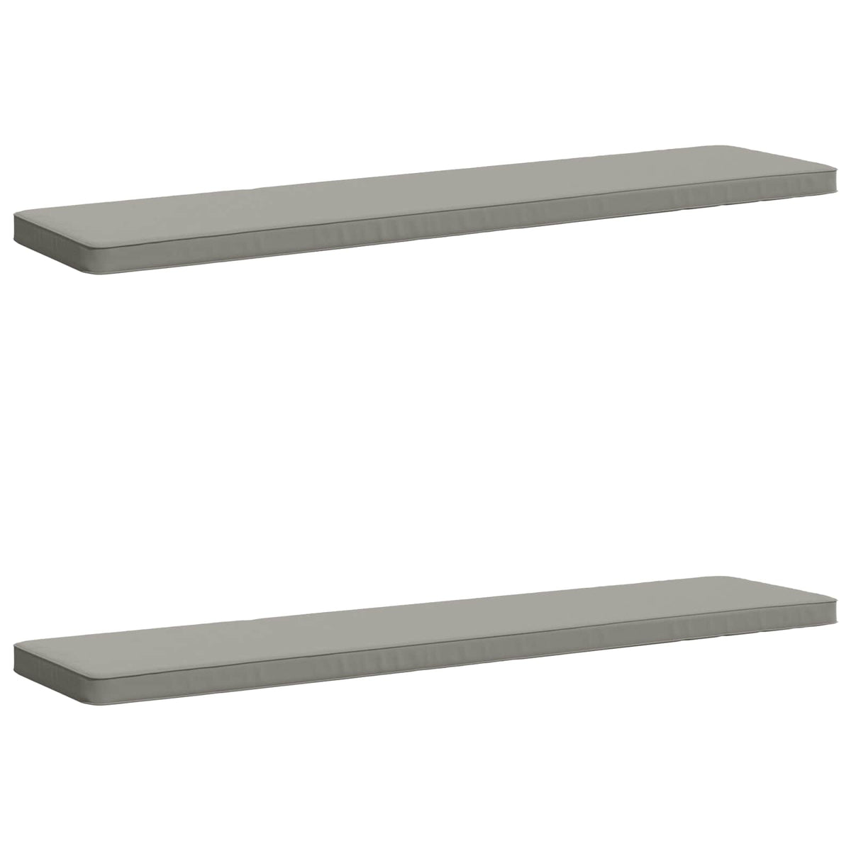 2-delige Bankkussens VUGHT 2 st 100% Polyester Grijs