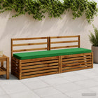 Bankkussens set van 2 groen 100% polyester