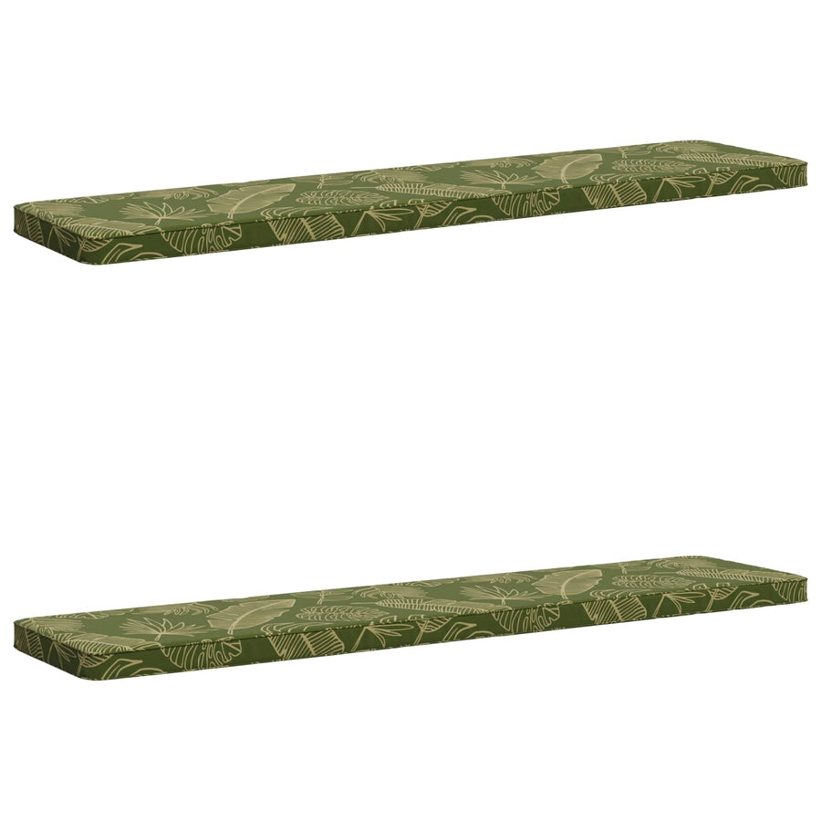 2-delige Bankkussens VUGHT 2 st 100% Polyester Bladontwerp