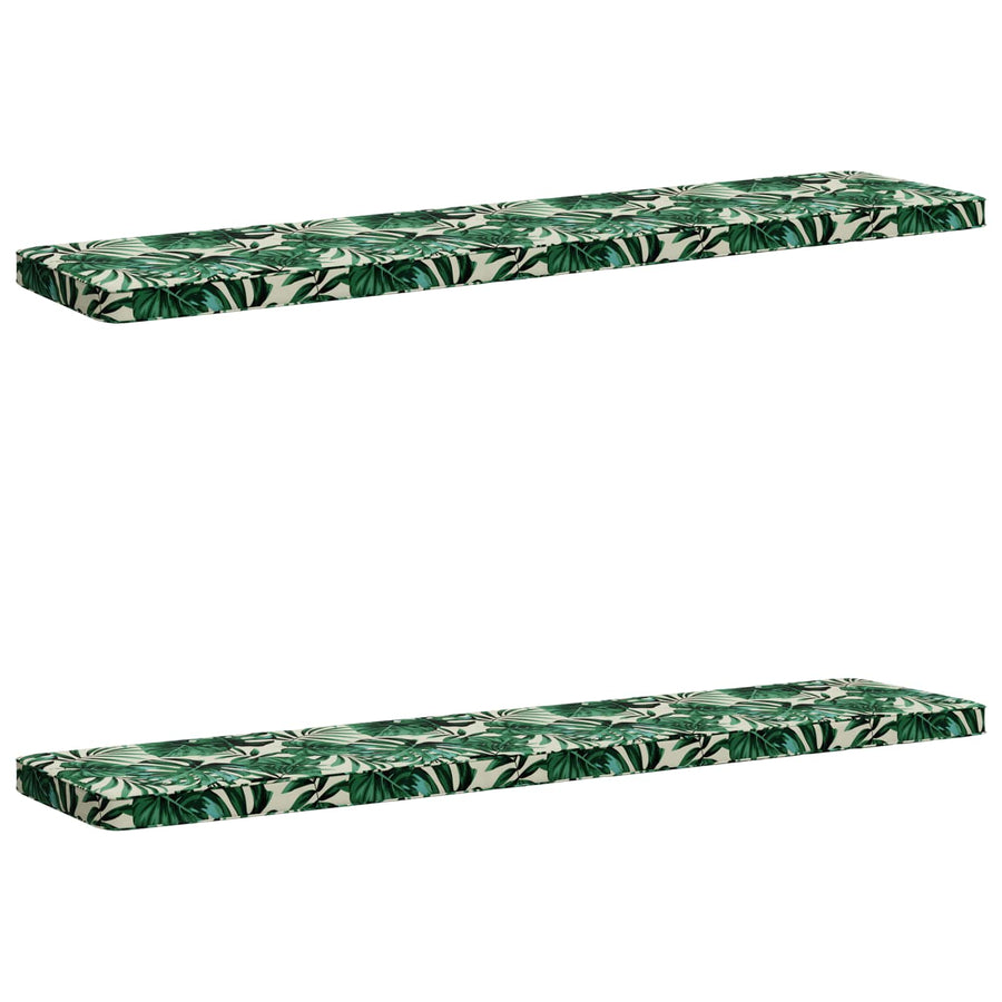 2-delige Bankkussens VUGHT 2 st 100% Polyester Bladpatroon