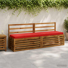 Bankkussen VUGHT 170x40x5 cm rood polyester