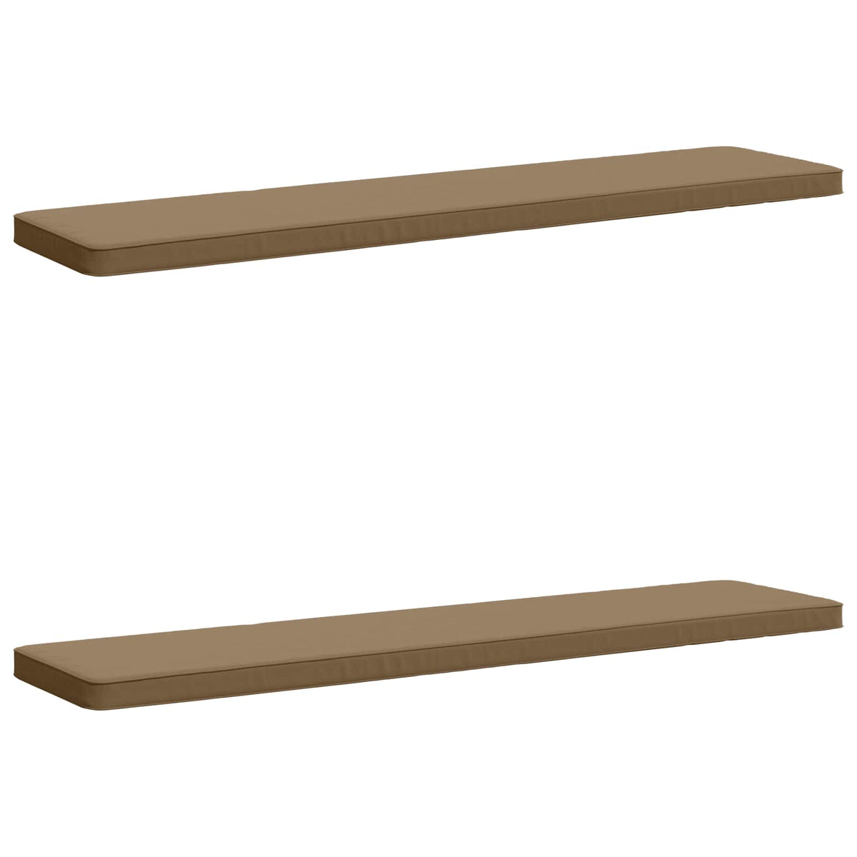 2-delige Bankkussens VUGHT 2 st 100% Polyester Taupe