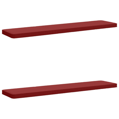 2-delige Bankkussens VUGHT 2 st 100% Polyester Wijnrood