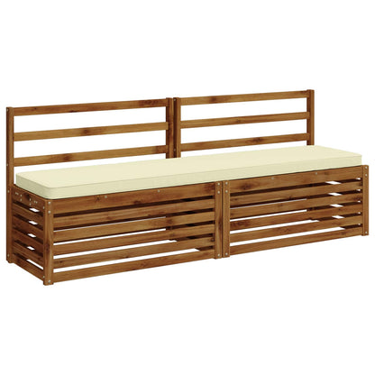 2-delige Bankkussens VUGHT 2 st 100% Polyester Crèmekleurig