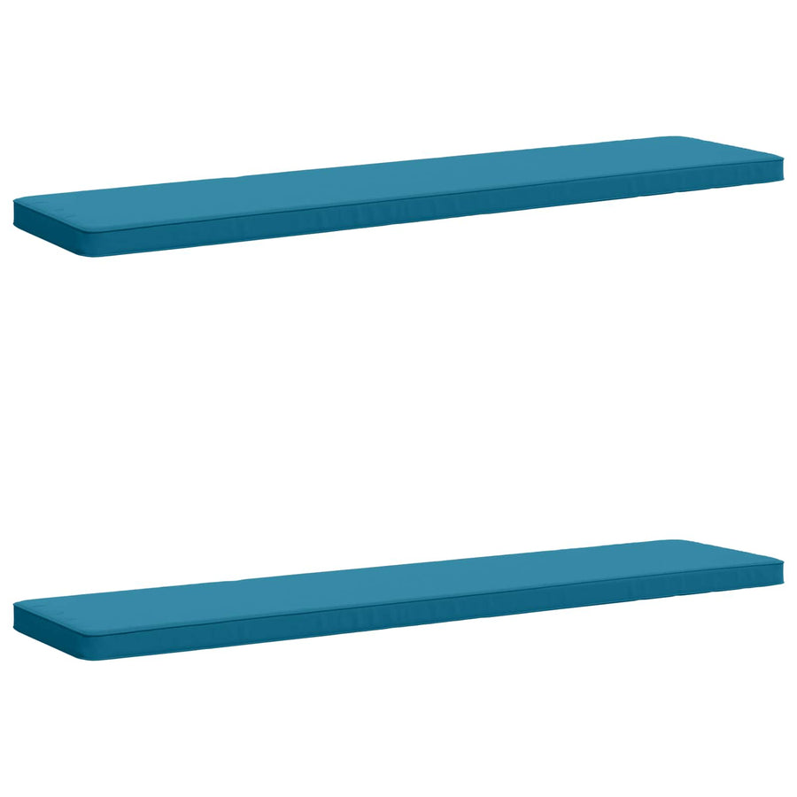 2-delige Bankkussens VUGHT 2 st 100% Polyester Lichtblauw
