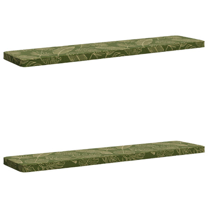 2-delige Bankkussens VUGHT 2 st 100% Polyester Bladontwerp