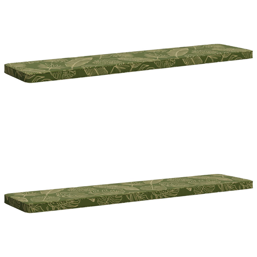 2-delige Bankkussens VUGHT 2 st 100% Polyester Bladontwerp