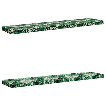 2-delige Bankkussens VUGHT 2 st 100% Polyester Bladpatroon