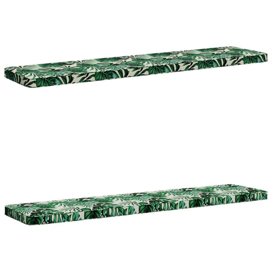 2-delige Bankkussens VUGHT 2 st 100% Polyester Bladpatroon