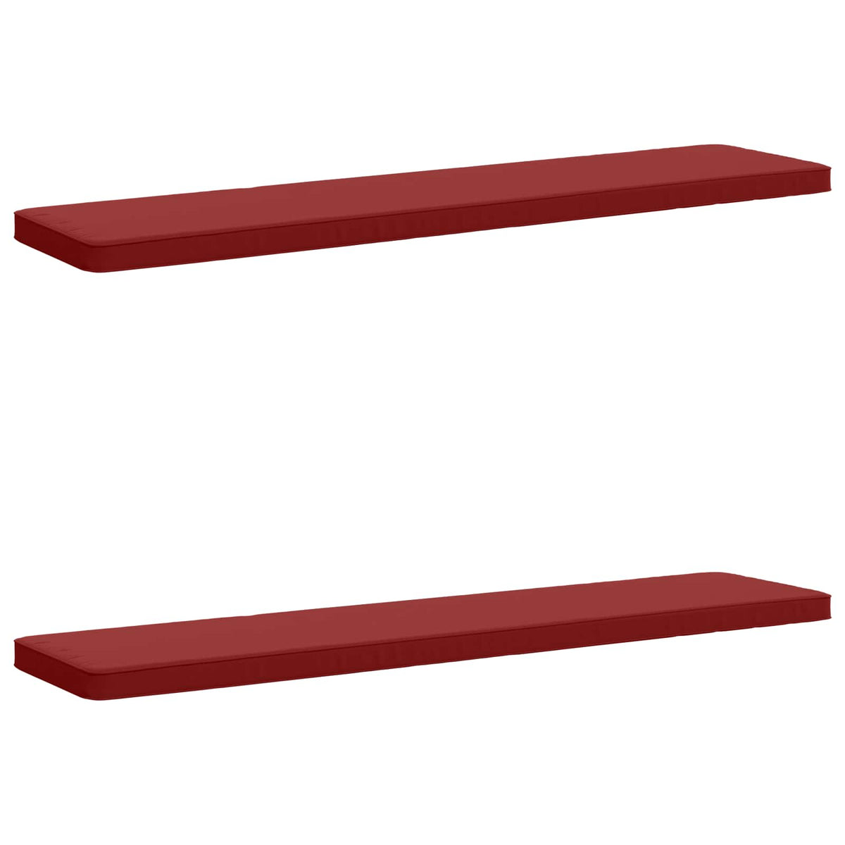 2-delige Bankkussens VUGHT 2 st 100% Polyester Wijnrood
