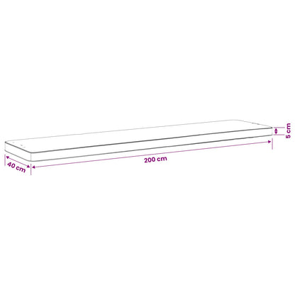 1-delig Bankkussen VUGHT 100% Polyester Zand 200 x 40 x 5 cm