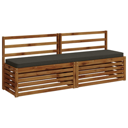 2-delige Bankkussens VUGHT 2 st 100% Polyester Antraciet