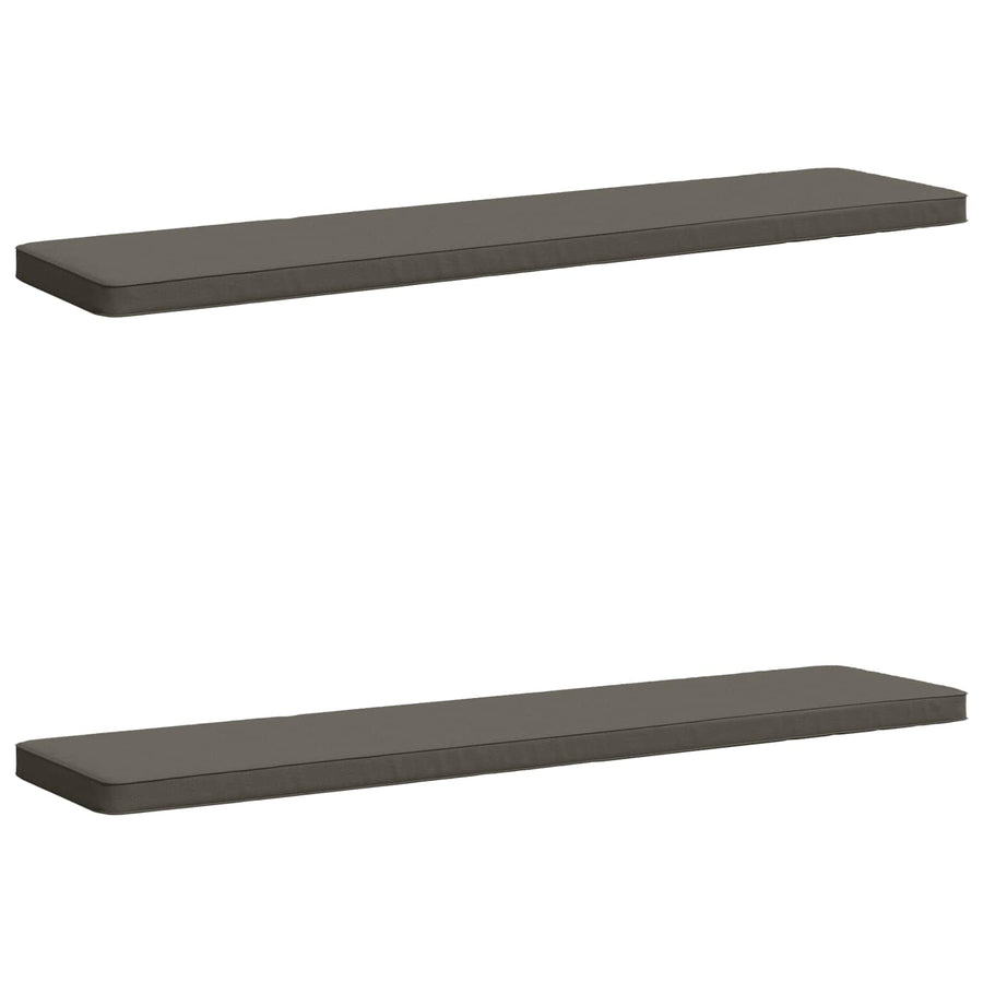 2-delige Bankkussens VUGHT 2 st 100% Polyester Grijs