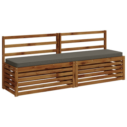 2-delige Bankkussens VUGHT 2 st 100% Polyester Grijs