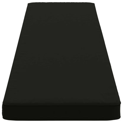 1-delig Bankkussen VUGHT 100% Polyester Zwart 200 x 40 x 5 cm
