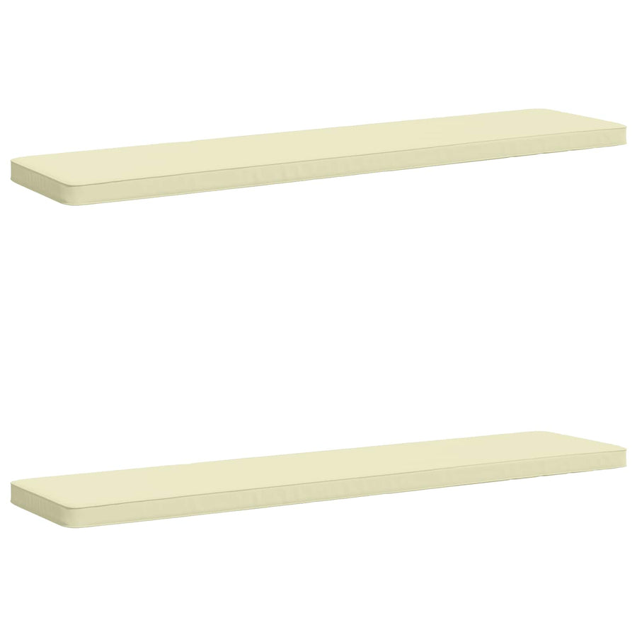 2-delige Bankkussens VUGHT 2 st 100% Polyester Crèmekleurig