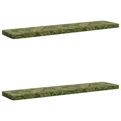 2-delige Bankkussens VUGHT 2 st 100% Polyester Bladontwerp