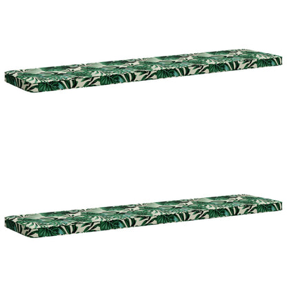 2-delige Bankkussens VUGHT 2 st 100% Polyester Bladpatroon