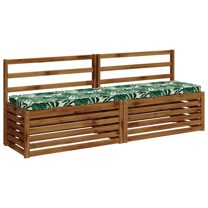 2-delige Bankkussens VUGHT 2 st 100% Polyester Bladpatroon