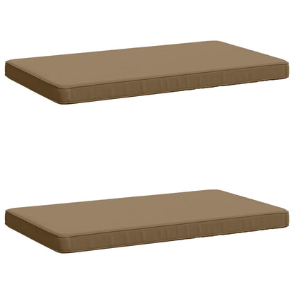 2-delige Bankkussens VUGHT 2 st 100% Polyester Taupe