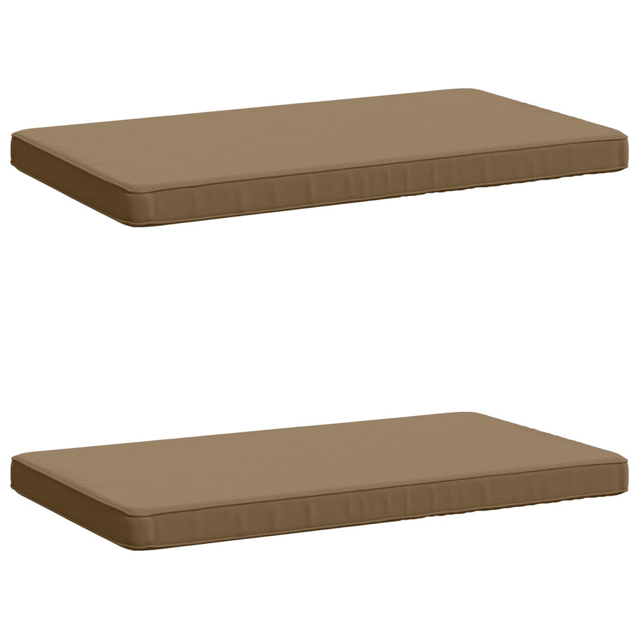 2-delige Bankkussens VUGHT 2 st 100% Polyester Taupe