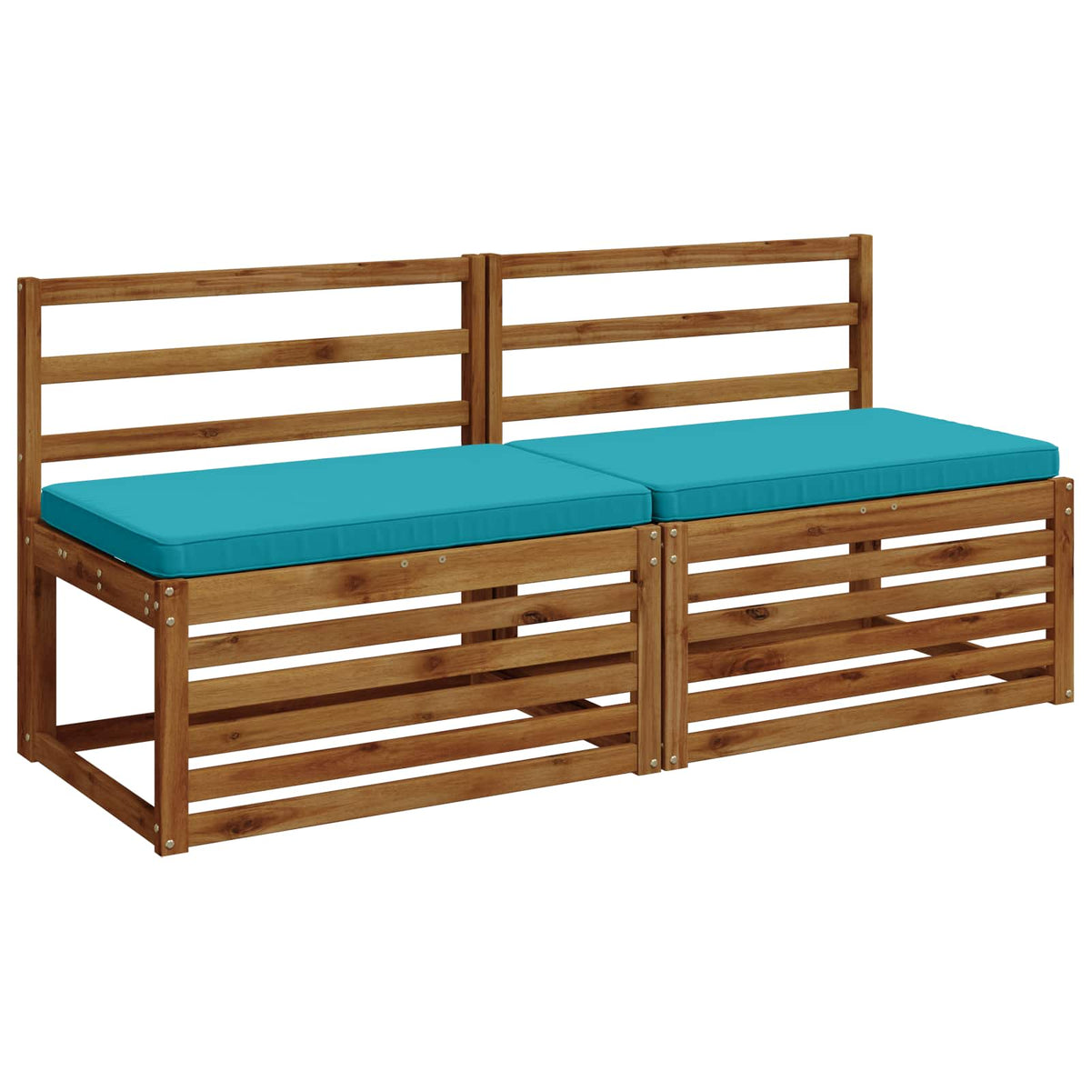 2-delige Bankkussens VUGHT 2 st 100% Polyester Turquoise