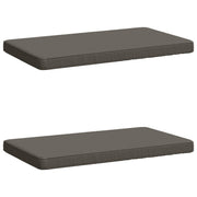 Bankkussens 2 stuks 100% polyester grijs