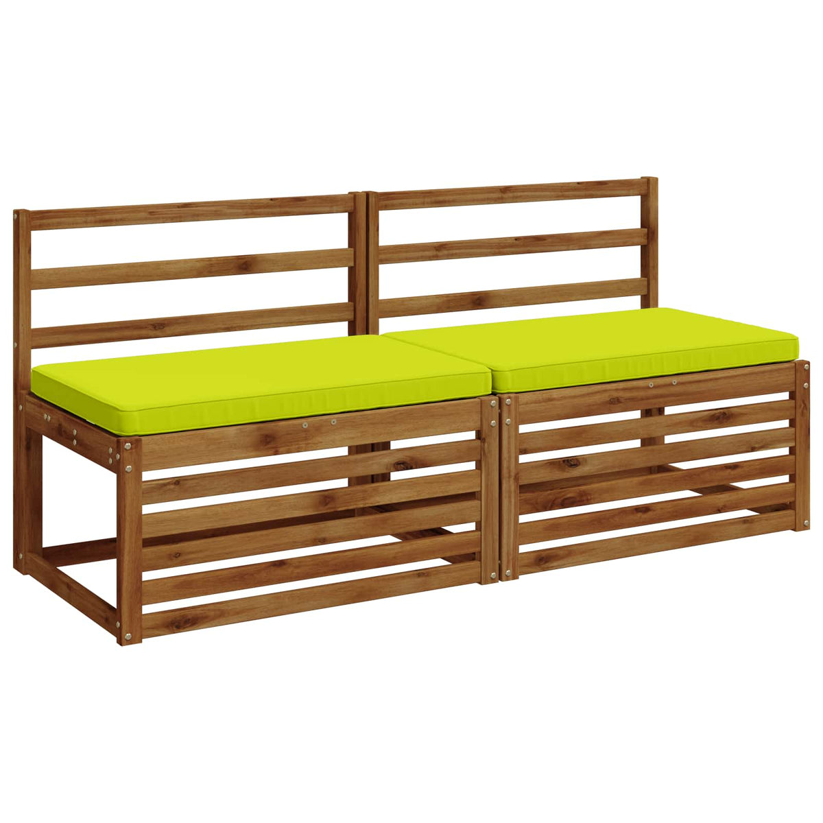 2-delige Bankkussens VUGHT 2 st 100% Polyester Helder groen