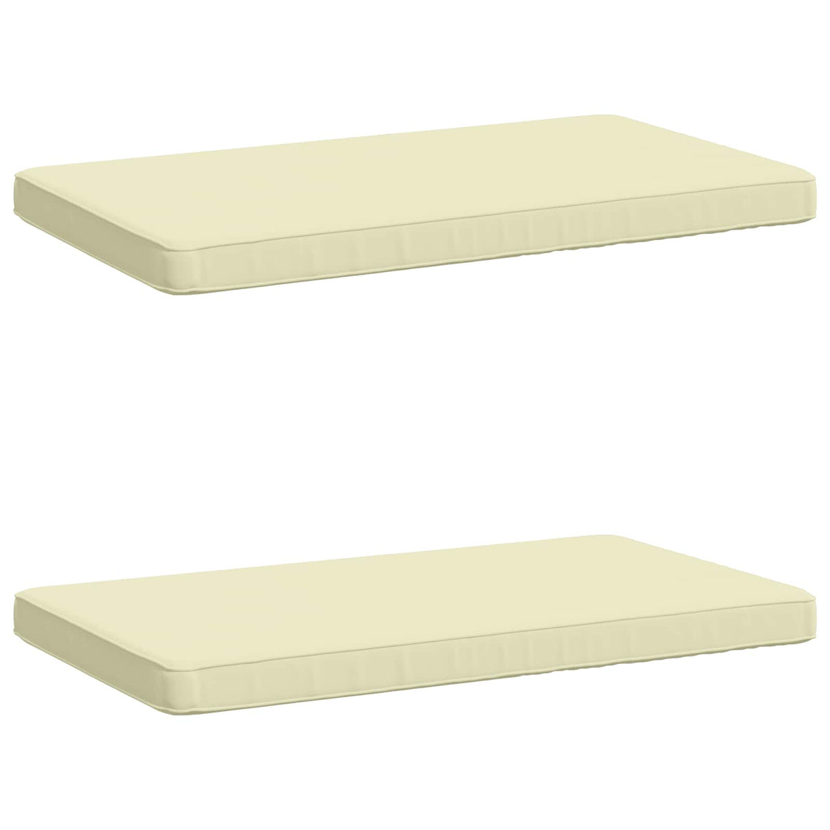 2-delige Bankkussens VUGHT 2 st 100% Polyester Crèmekleurig