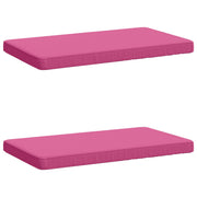 Bankkussens 2 stuks roze 100% polyester
